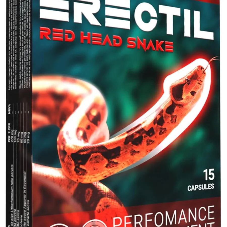 Erectil Red Head Snake Capsules